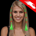 LED Braided Hair Extensions Green